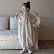 2024夏新作 韓国風子供服 ベビー服 キッズ 女の子 オーバーオール サロペット オールインワン