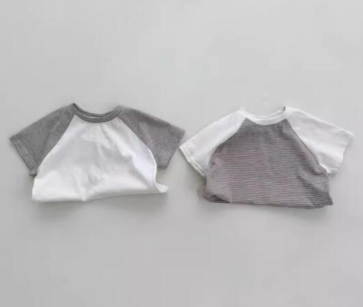 子供服　ベビー  トップス　半袖Tシャツ　73-100CM　2色