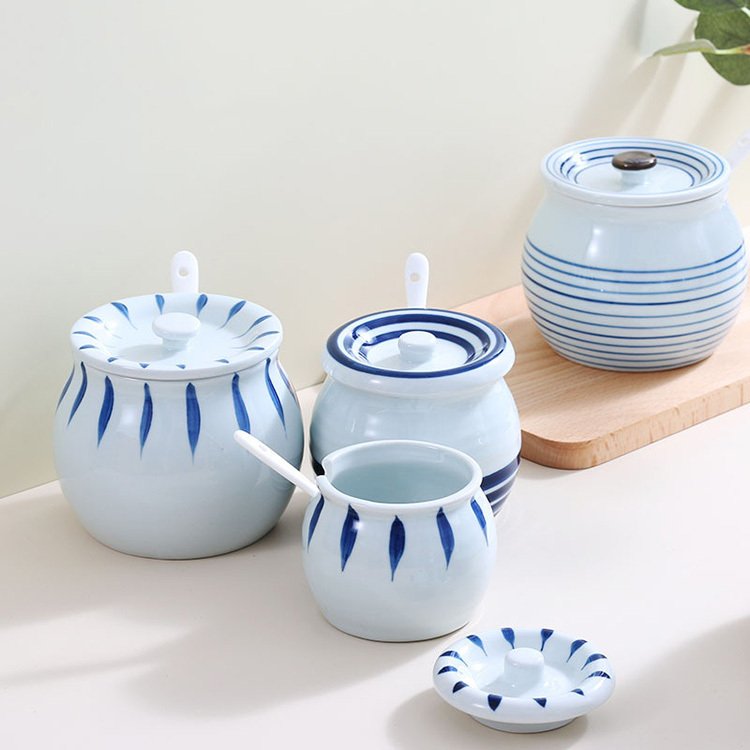 調味料入れ 調味料容器 スパイス容器 陶器収納ケース キッチン収納