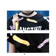 韓国子供服 セットアップ 夏着 ２点セット Tシャツ +ショートパンツ 半袖 丸首 個性プリント 女の子