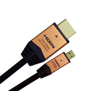 【5個セット】 HORIC HDMI MICROケーブル 3m ゴールド HDM30-01