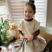 2024年秋冬の新しい女の子の服、韓国風子供服、かわいいセーター、子供のスーツ、ニットトップ