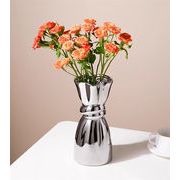 センスがいい！リビング置物 陶磁花瓶 ドライフラワー フラワーアレンジメント 食卓置物 花瓶