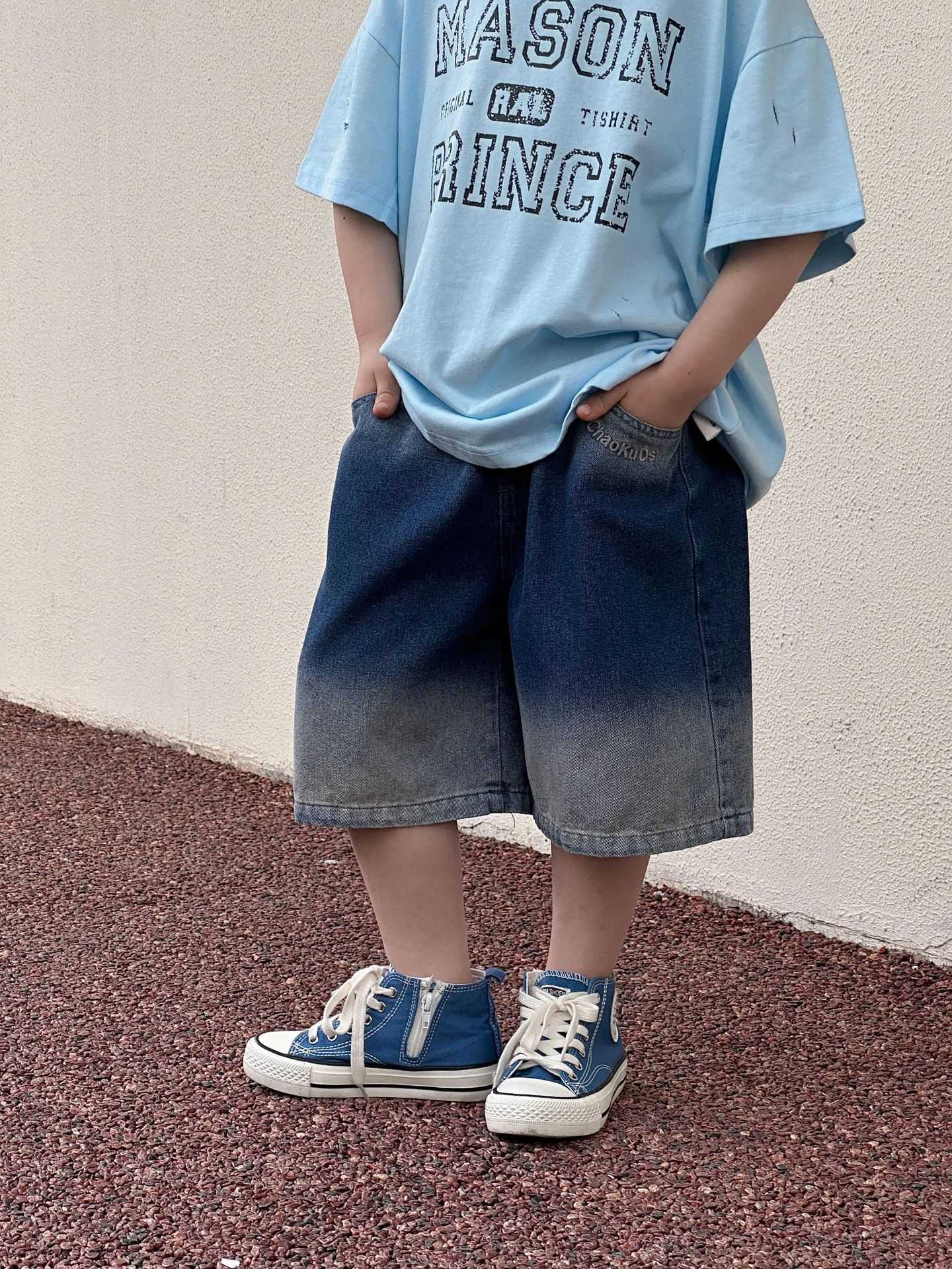 2024夏新作  ベビー服 韓国風子供服  男の子カジュアルパンツ 半ズボン  90cm-140cm