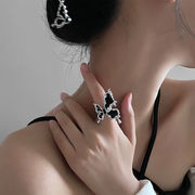 韓国風のファッション かわいい 蝶 オープンリングレディースリング  人気のアクセサリー 指輪