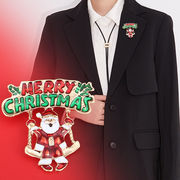 かわいい サンタクロースブローチ 男女コサージュ クリスマス アクセサリー  衣類 飾り クリスマスブローチ