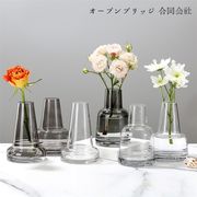 タイムセール限定価格 早い者勝ち ガラスの花瓶 家庭用置物 花瓶 デザインセンス フラワーアレンジメント