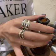 8色  925指輪 レディースリング 銀色 金属 ファッションアクセサリー