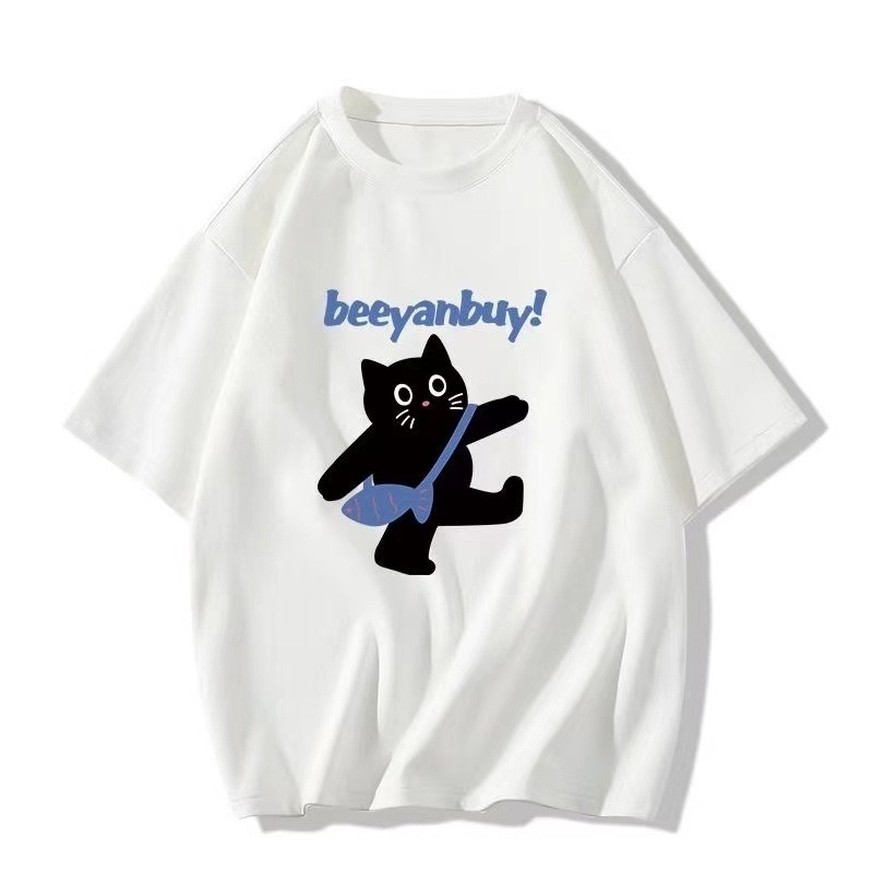 Amazon.co.jp: キッズTシャツ 黒猫 猫柄 ネコ ティーシャツ 半袖