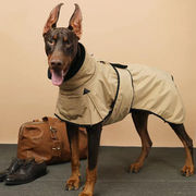 犬のウインドブレーカー英国スタイルのペットコート防水および防風中型および大型犬用ジャケット