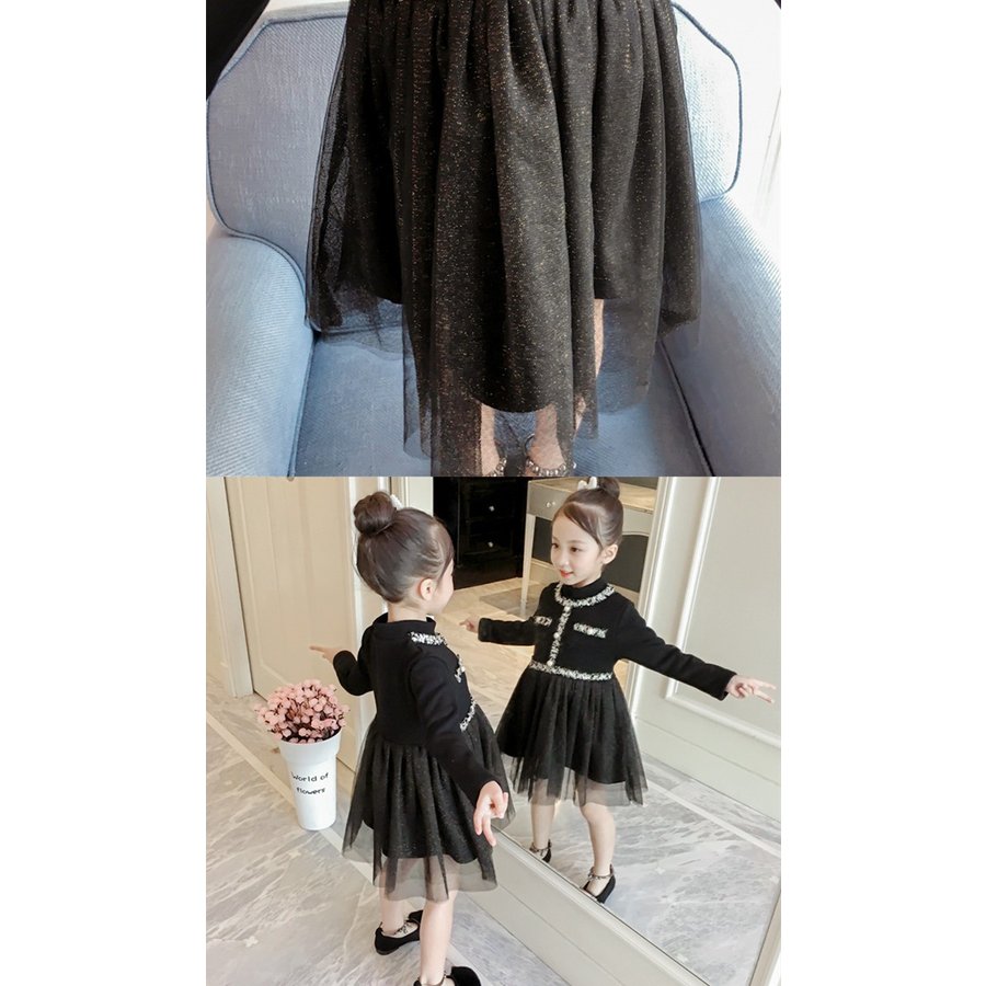 韓国子供服 女の子 春秋夏冬 フォーマル　ドレス　ワンピース 長袖 90cm100cm110cm120cm130cm