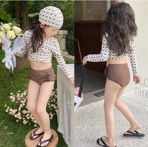子供服 キッズビキニ着　分体式水着  おしゃれ水着　オールインワン　90-140CM