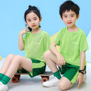 子供の半袖ショーツセット 夏のスポーツウェア 韓国の子供服