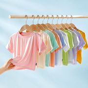 10色 ソリッドカラー 子供の半袖 夏 ジャケット 韓国の子供服