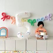 INS リボン結び  誕生日  風船  飾り付け  風船  装飾デコレーション 誕生日　パー ティー 韓国風
