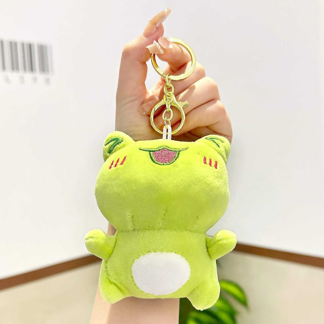 4色 カエルのぬいぐるみキーホルダー かわいい 蛙 カエル雑貨 キー
