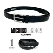 MICHIKO LONDON ミチコロンドン リアルレザー ピンバックルデザイン ベルト 2.8cm幅