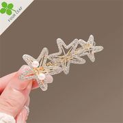 星 ヘアピン 髪留め ヘアクリップ 高級感 ヘアアクセサリー 上品 ファッション