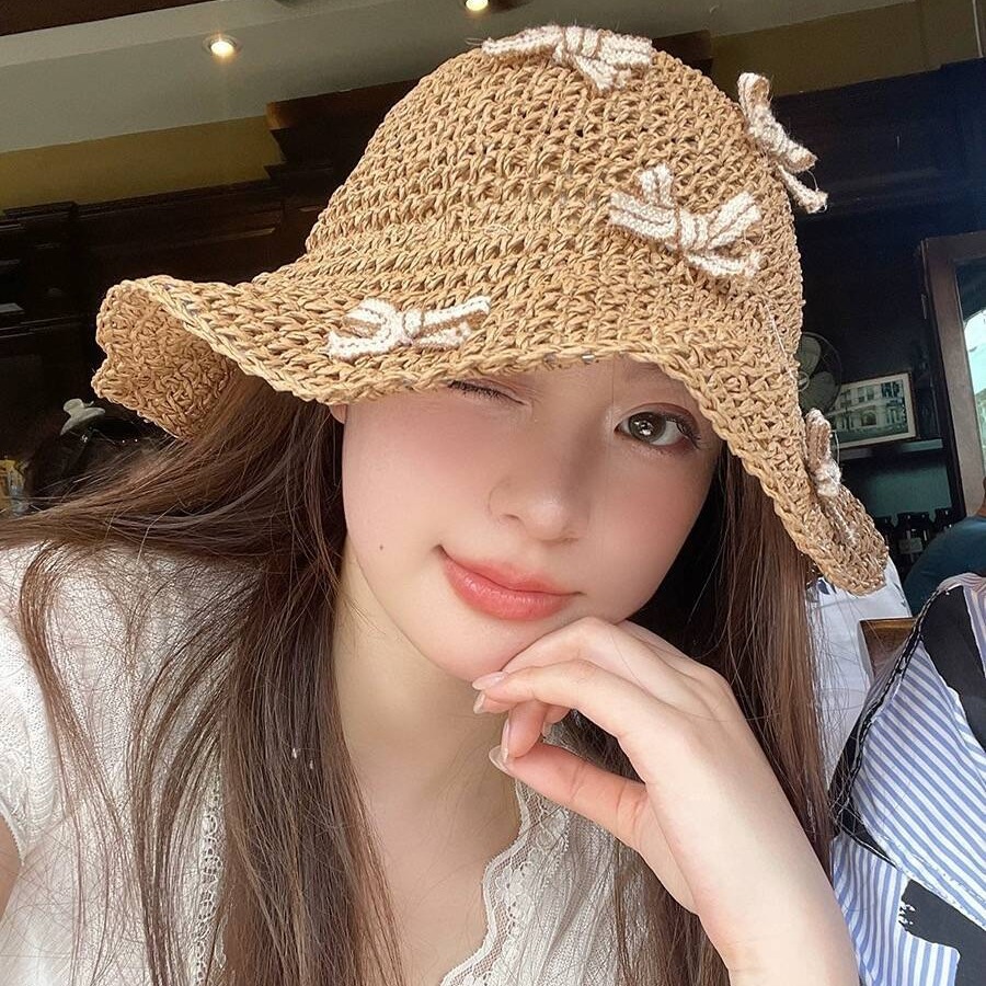 2024.5・ レディース用帽子・おしゃれ・麦わら帽子・ファッション帽子