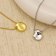 ネックレス ステンレス 幾何凹凸 チェーン アクセサリー  サージカルステンレス ネックレス  韓国 2024新作