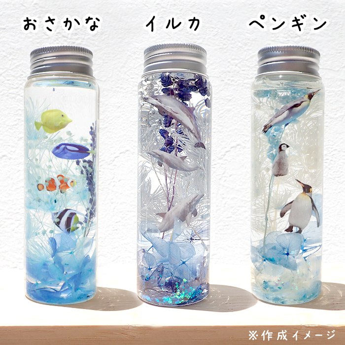 海の生き物 ハーバリウム 予約販売 5月中旬頃順次発送】 【日本製】工作キット 海の生き物 ハー