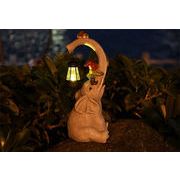 クオリティ保障大ヒット アウトドアライト ソーラーライト デザインセンス ガーデンライト 象の置物