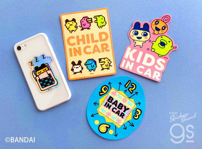 たまごっち 車用ステッカー KIDS IN CAR ゲーム コレクション