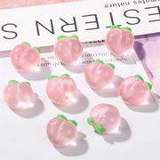 もも 桃 ピーチ みずみずしい 透明感 樹脂パーツ デコパーツ DIYパーツ 手芸 ハンドメイド ドールハウス