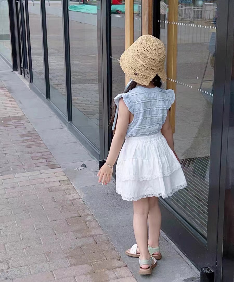 2024夏新作 韓国風子供服 キッズ服 スカート チュチュール
