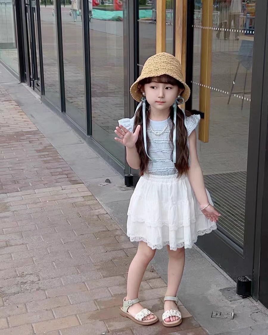 2024夏新作 韓国風子供服 キッズ服 スカート チュチュール