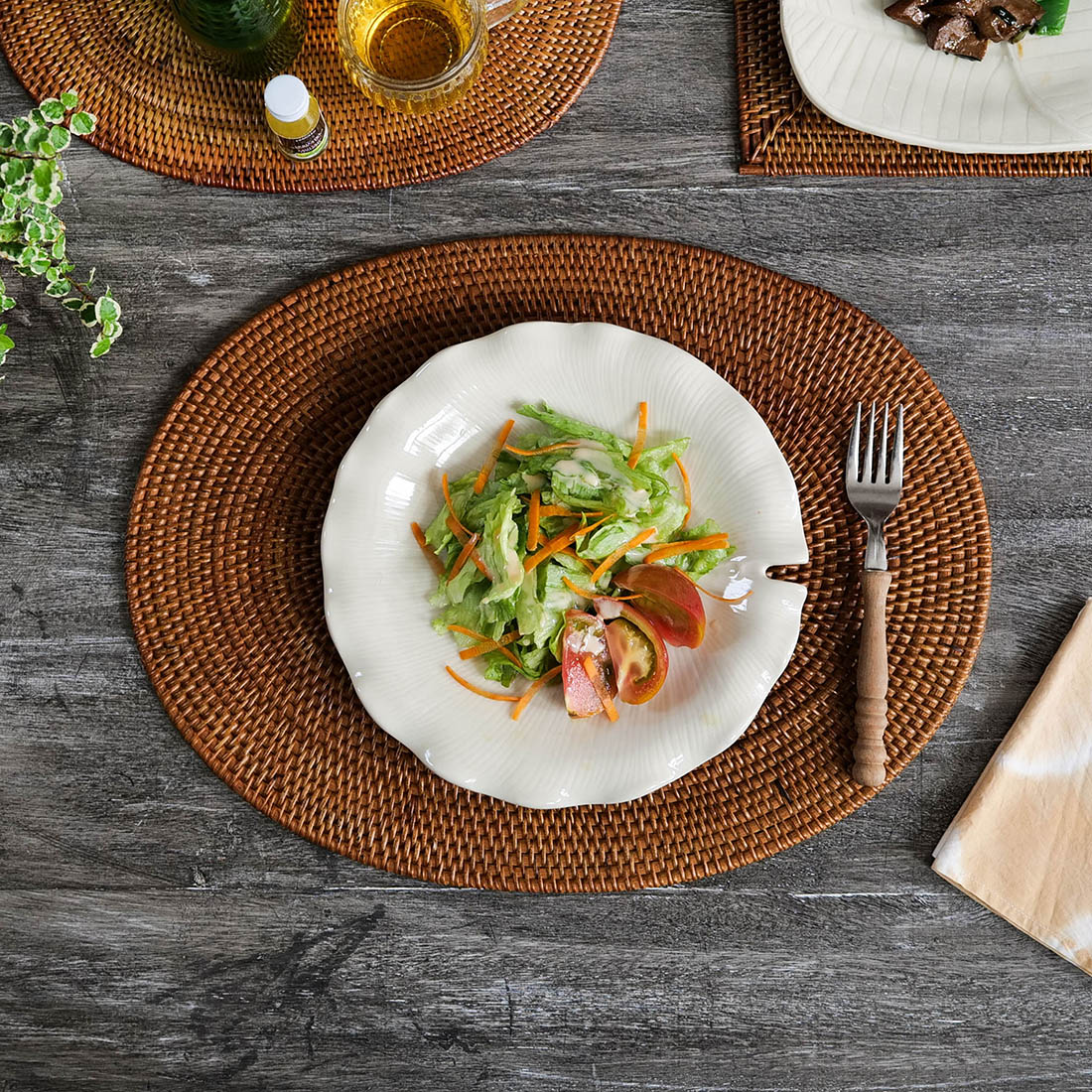 ケタランチョン（楕円大）[アタ 天然素材 アジアン エスニック オリエンタル キッチン]