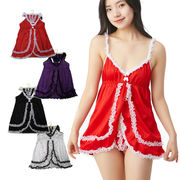 【即納】前フリルベビードール＆Tバックショーツセット