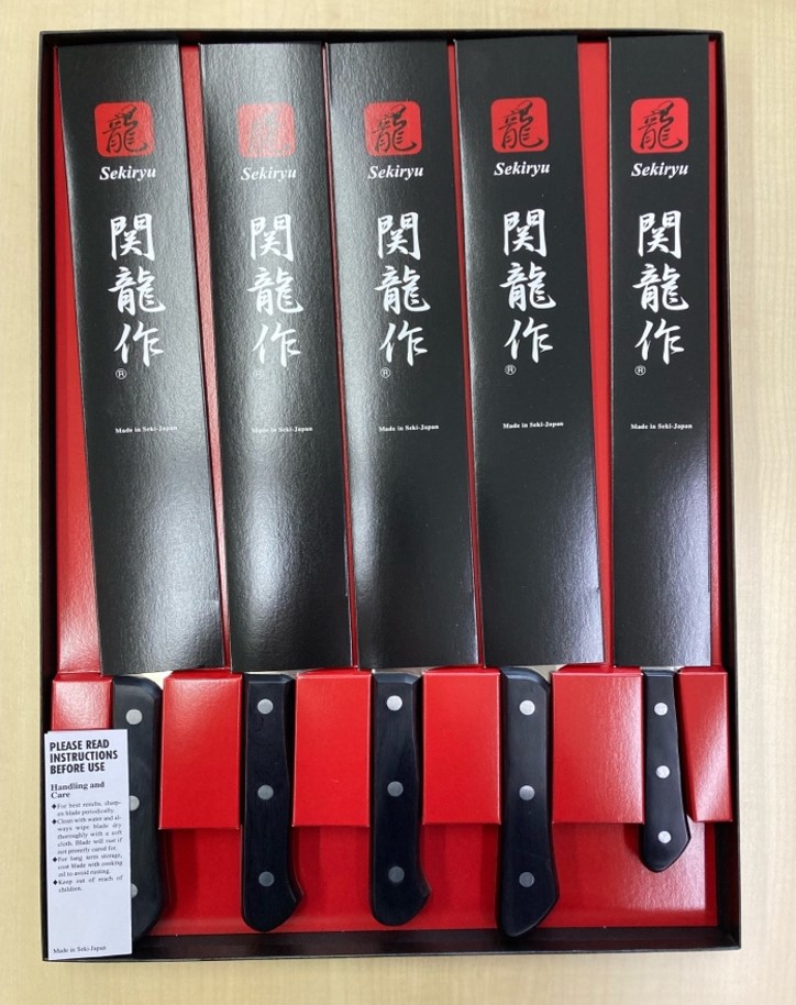 日本製　関産 関龍作ステンレス包丁 5本セット　¥27.500 日本製 関産 関龍作ステンレス包丁 5本セット ¥27.500 - メルカリ