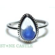 ☆一点物☆【リング】デュモルチライトインクォーツ (7A) しずく型 No.05