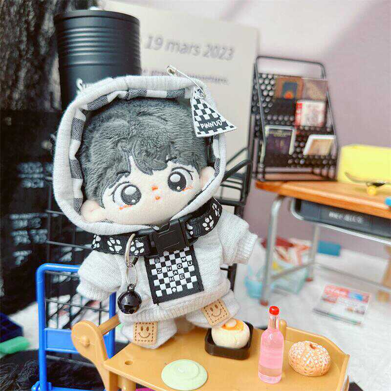 Potedun Factory 15cm 着せ替えぬいぐるみ ✿20cm✿Let's Party ぬいぐるみ服 2点セット動物クマウサギ綿