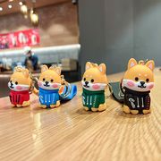 4色   スウェットシャツ 柴犬 キーホルダー  かわいい柴犬アクセサリー 柴犬雑貨 ファッションキーホルダー