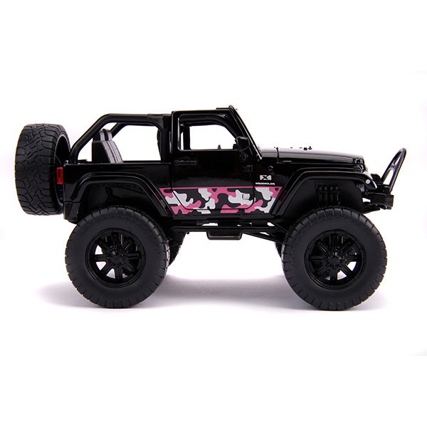 JADATOYS 1:24 JUST TRUCKS w/RACK & WHEELS 2007 Jeep Wrangler