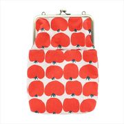 がま口２ＷＡＹ ショルダーバッグ トマト 　鞄/ミニバッグ/ショッピング/和風