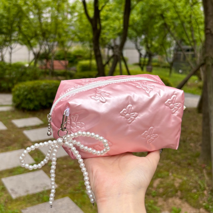 リボンポーチ 小物収納 アクセサリー収納 ミニ 韓国ファッション  