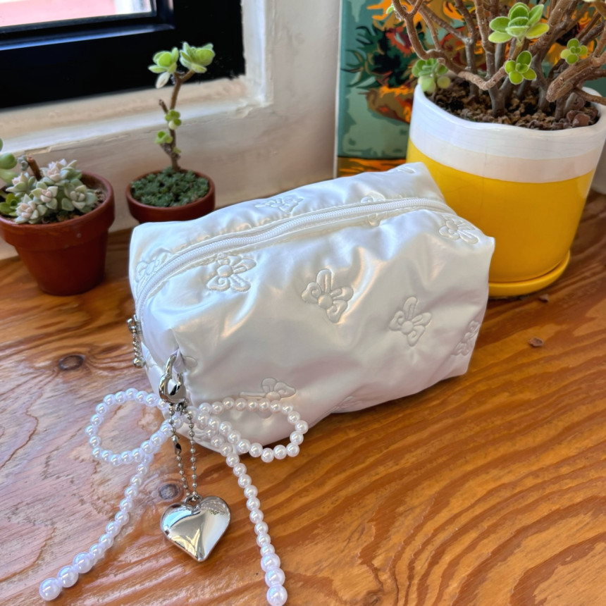 リボンポーチ 小物収納 アクセサリー収納 ミニ 韓国ファッション  