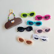 キッズサングラス　ケース付き　UV400　紫外線対策　韓国キッズアクセサリー