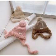 キッズ 子供用 帽子 キャップ ニット帽  毛糸 お出かけ