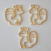 メタルフレーム【202. たぬき】【1個】レジンフレーム 狸 タヌキ 動物 レジン枠 DIY 国内発送