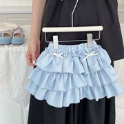 子供服　90~130cm　キッズスカート　ティアード　ミニスカート　韓国キッズ服