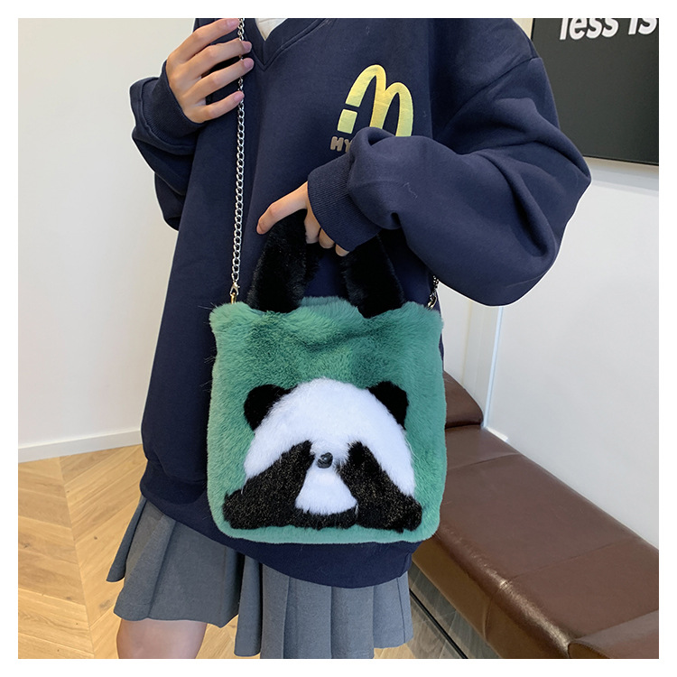 DouDou ショルダーバッグ バッグ ビッグファーバッグ レディース