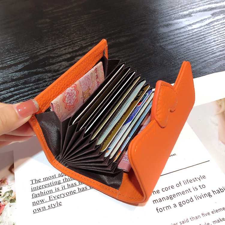 ハートプリントの小物入れ 全9色 本革 名刺入れ カード入れ レディース ハート 小銭入れ