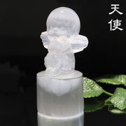 置物　セレナイト　天使　愛　恋愛成就　精霊　月の女神　パワーストーン　天然石