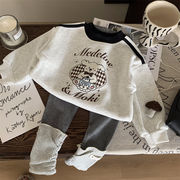 子供服　80~150cm　キッズトレーナー　誕生日ドッグ柄パーカー　　韓国キッズ服