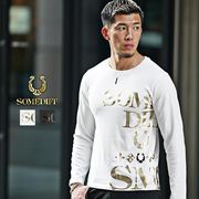 【ロンT】箔プリントロゴ クルーネック ロンT 長T／SOMEDIFF