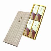 【新登場！日本製！お盆＆お彼岸＆喪中はがきが届いたら贈るご進物用お線香】花琳　和装紙箱　短寸４入